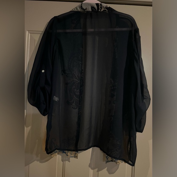 Chicos multi color sheer top size xl - Picture 2 of 6